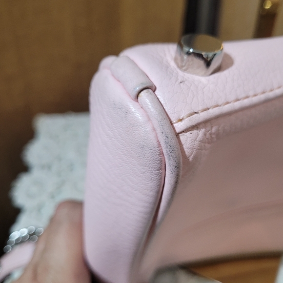 Rebecca Minkoff Pink Pebbled Mate Leather Mini MAC rossbody Bag Adjustable Strap - Picture 7 of 12